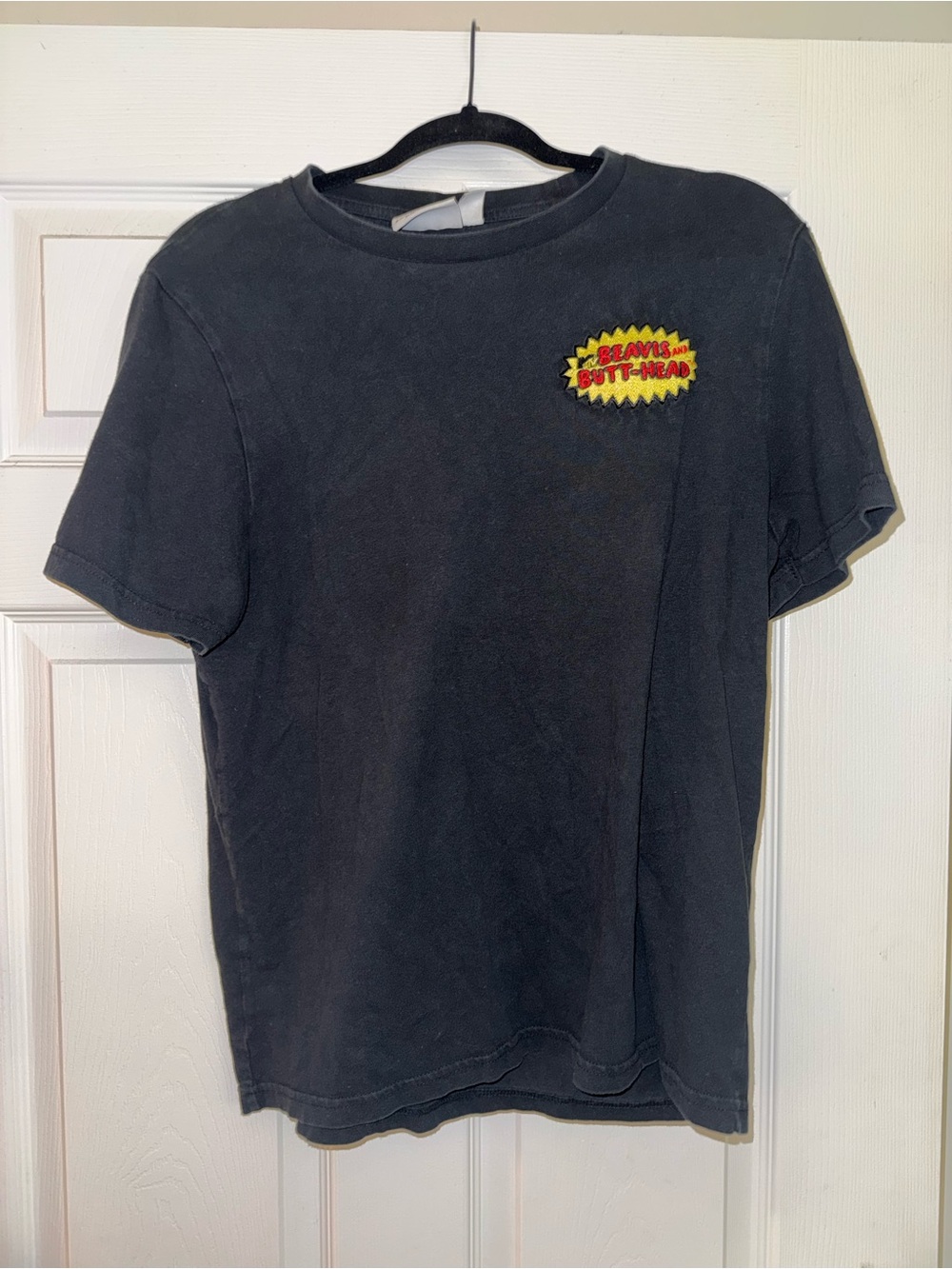 Black "Beavis and Butt-Head" Graphic Kids Tee